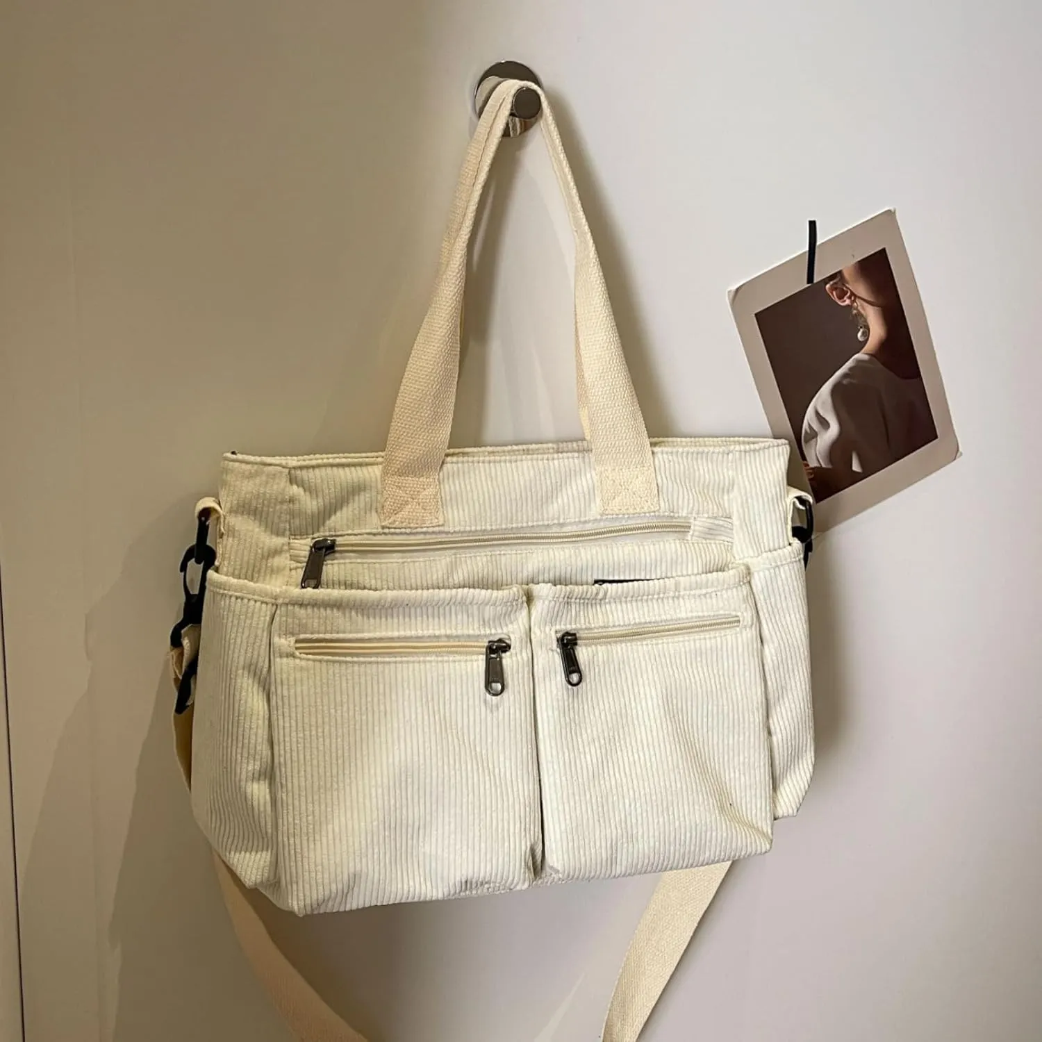Makukke Tote Bag Women Large Crossbody Bag Stylish Handbag for Women Corduroy/Canvas Hobo Bag Fashion shoulder Bag Purse