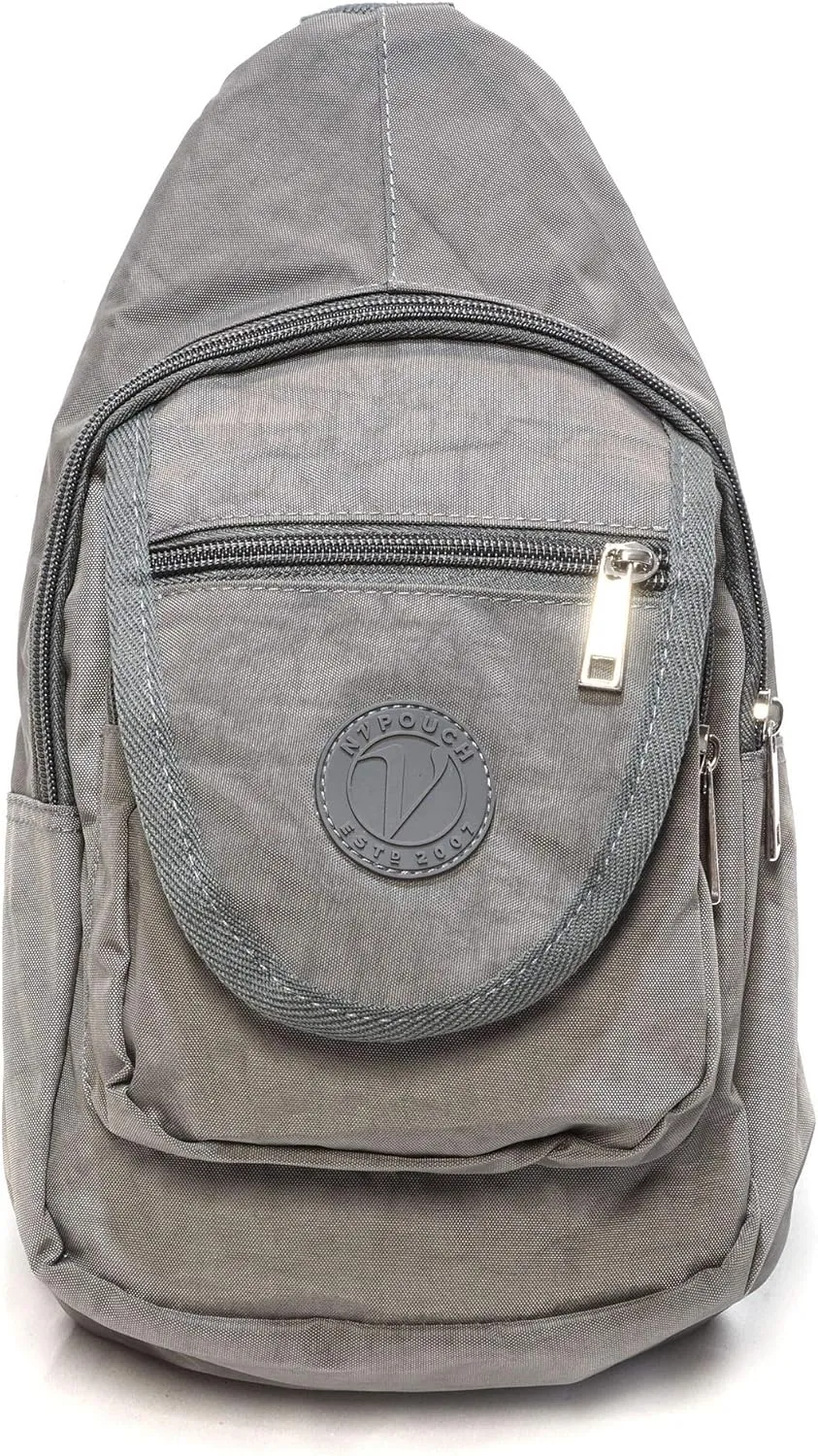 Malibu Washed Nylon Day Pack, Crossbody Bag, Travel Pack, Light Gray