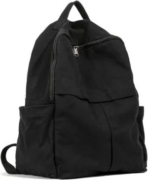 MaxxCloud Cute College Laptop Backpack for Women, Heavy Cotton, Retro Canvas Backpack Travel Bag