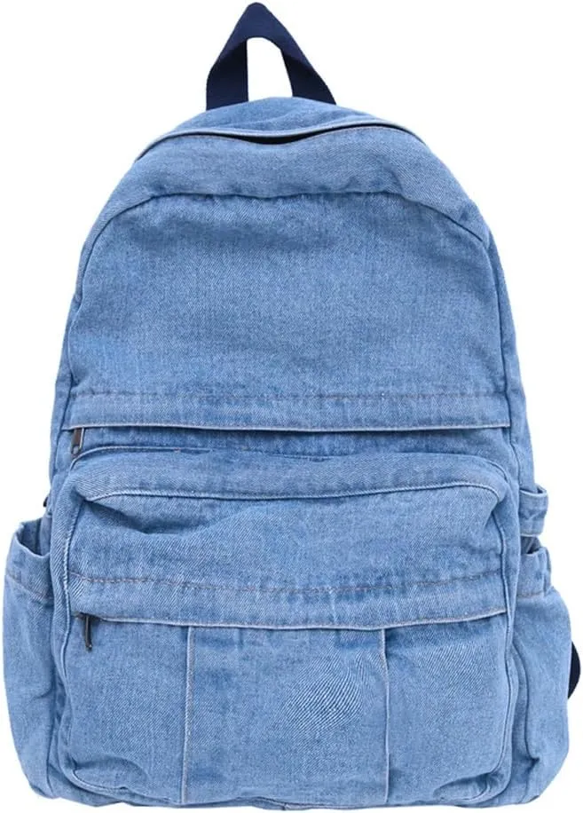 MaxxCloud Women's Heavy Cotton Canvas Laptop Backpack Lightweight Casual Hiking Daypack Travel Bag
