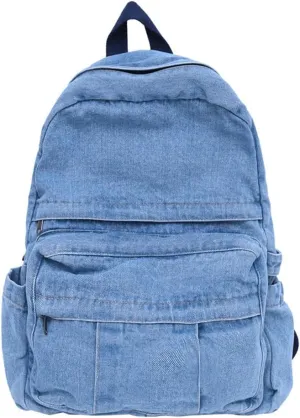 MaxxCloud Women's Heavy Cotton Canvas Laptop Backpack Lightweight Casual Hiking Daypack Travel Bag
