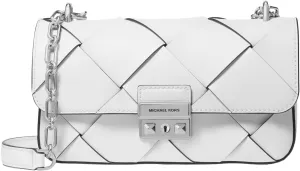 Michael Kors Tribeca Small Woven Convertible Chain Shoulder Bag