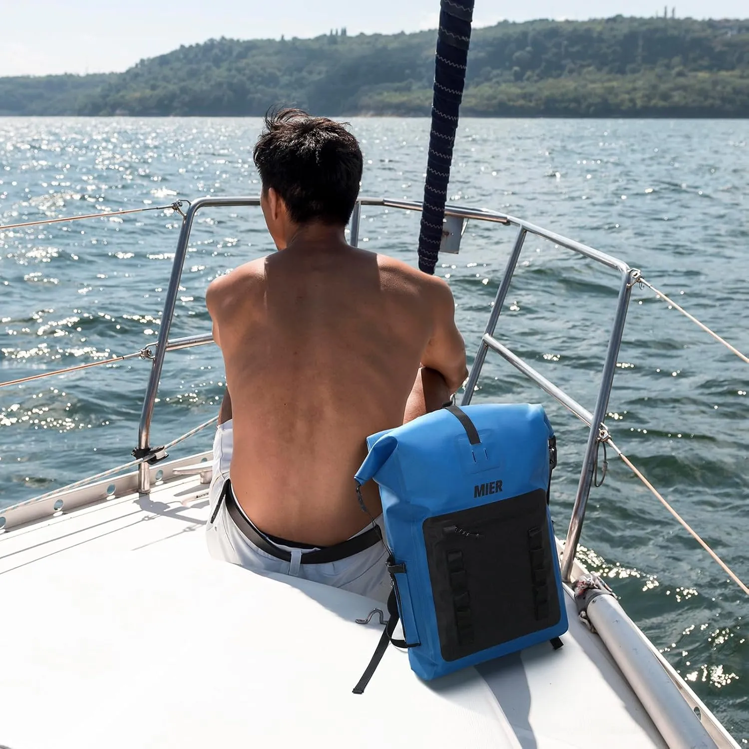MIER Dry Bag Waterproof Backpack 30L Dry Sack Heavy Duty Roll-Top Closure for Kayaking, Beach, Boating, Swimming, Surfing