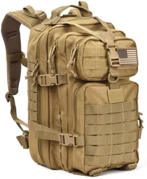 Military Tactical Assault Pack Backpack Army Molle Bug Out Bag Backpacks Small Rucksack for Outdoor Hiking Camping Trekking Hunting Brown