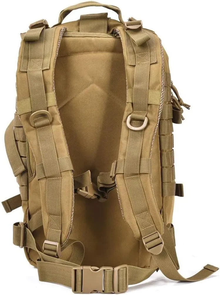 Military Tactical Assault Pack Backpack Army Molle Bug Out Bag Backpacks Small Rucksack for Outdoor Hiking Camping Trekking Hunting Brown