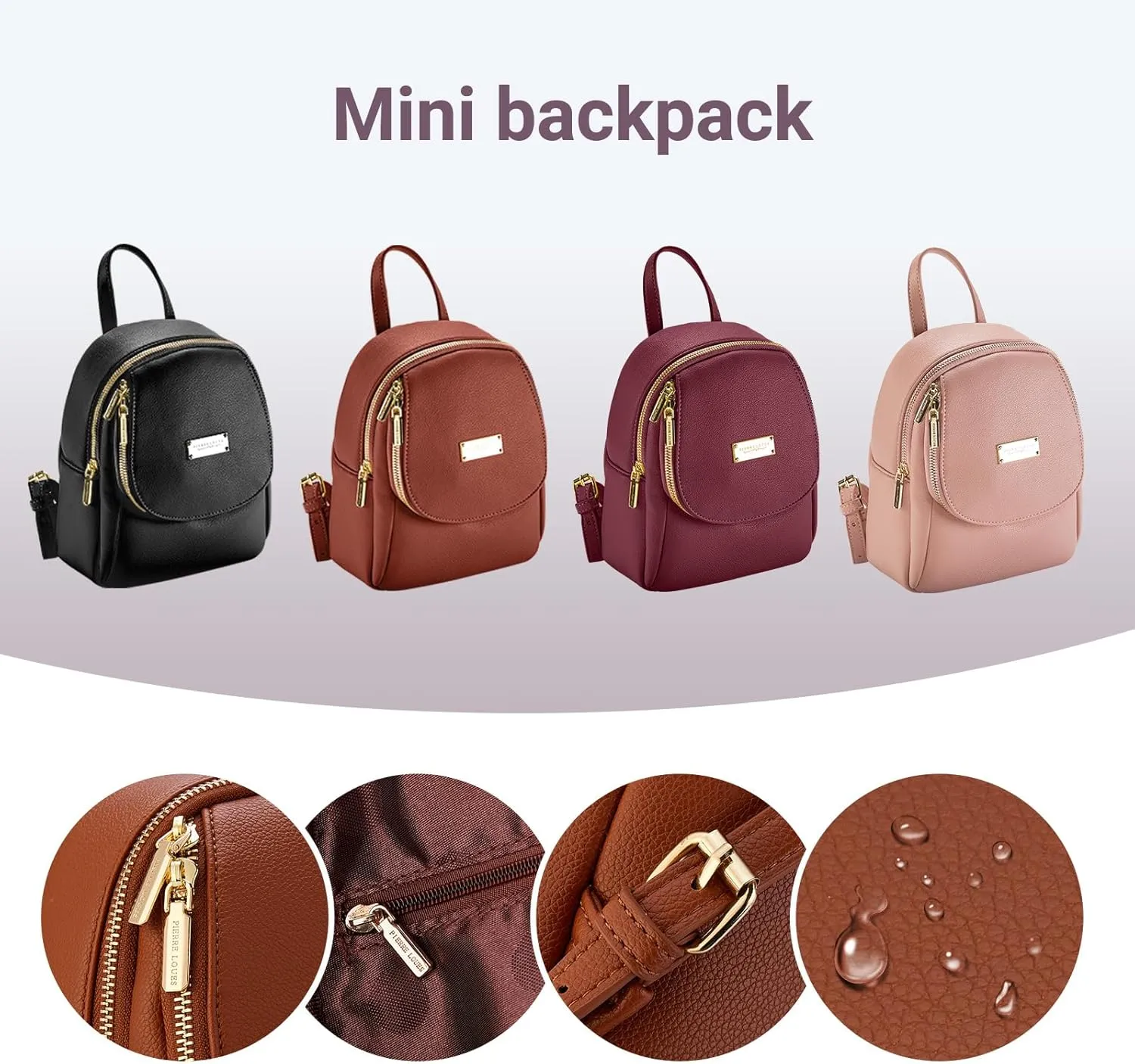 Mini Backpack Purse For Women, Small size Leather Backpacks For Lady Cute Wallet Backpacks Tiny Backpack