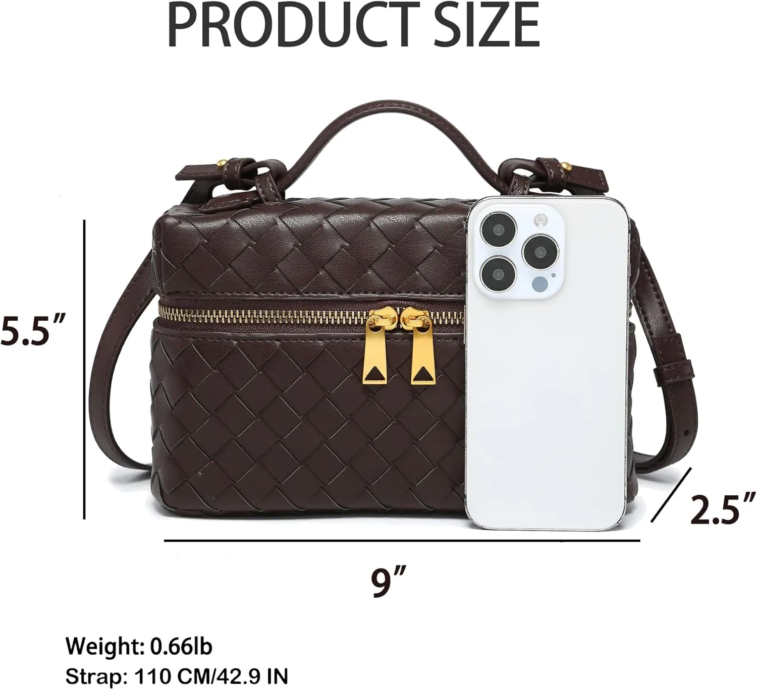 Mini Woven Crossbody Purse Square Box Bags Top-Handle Tote Handbag Shoulder Bag Cute Satchels Trendy