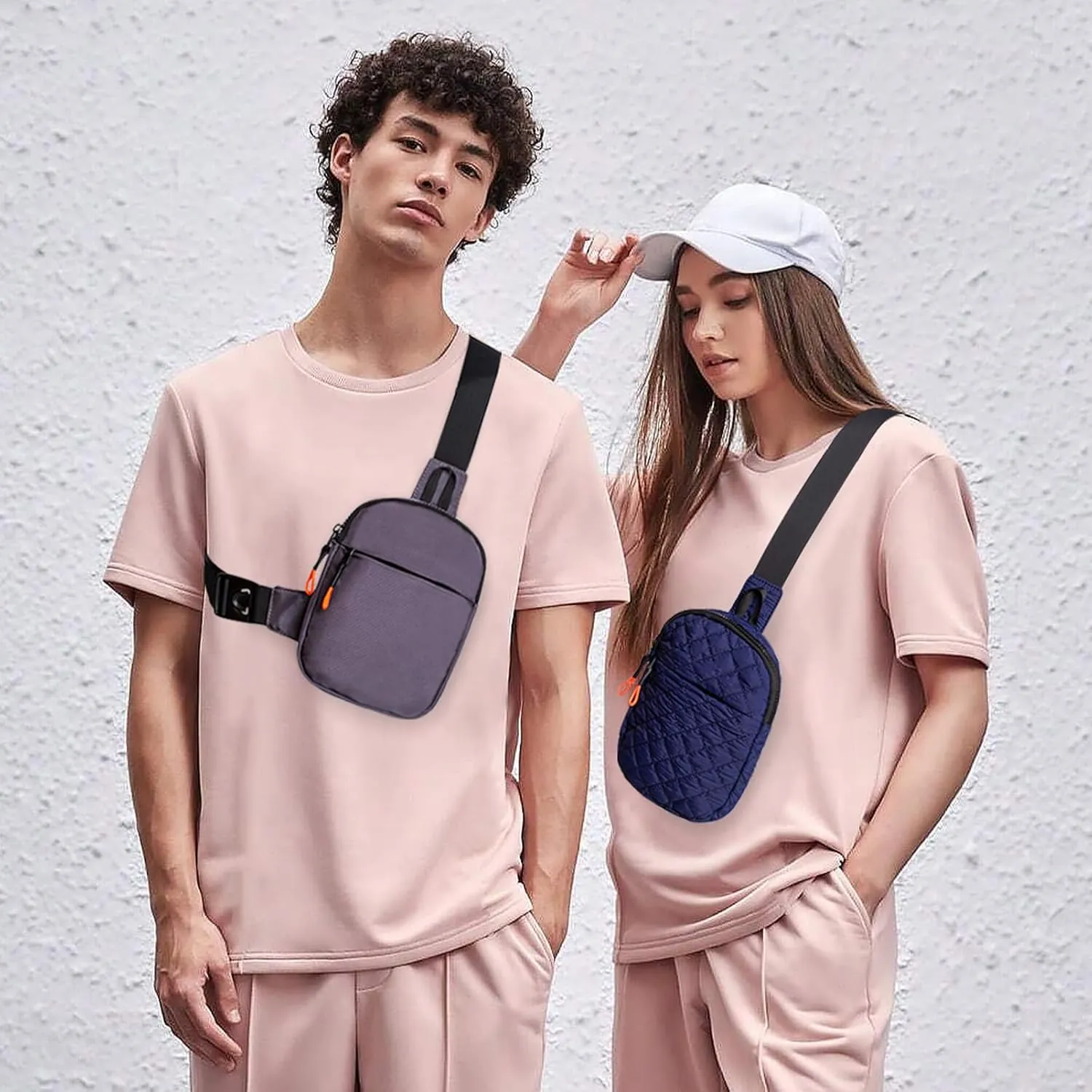 MJNUONE Mini Sling Bag for Men Outdoor Lightweight Small Crossbody Bag Women Casual Daily Bag Waterproof Chest Bag for Travel