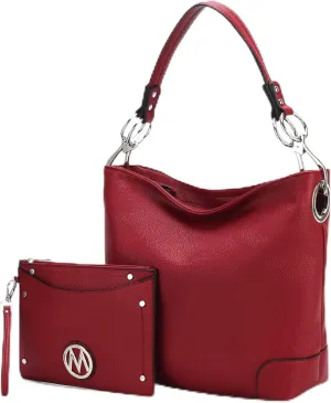 MKF Collection Hobo Purses for Women,Vegan Leather Handbag Slouchy Womens Shoulder bag – Fashion Top Handle Pocketbook