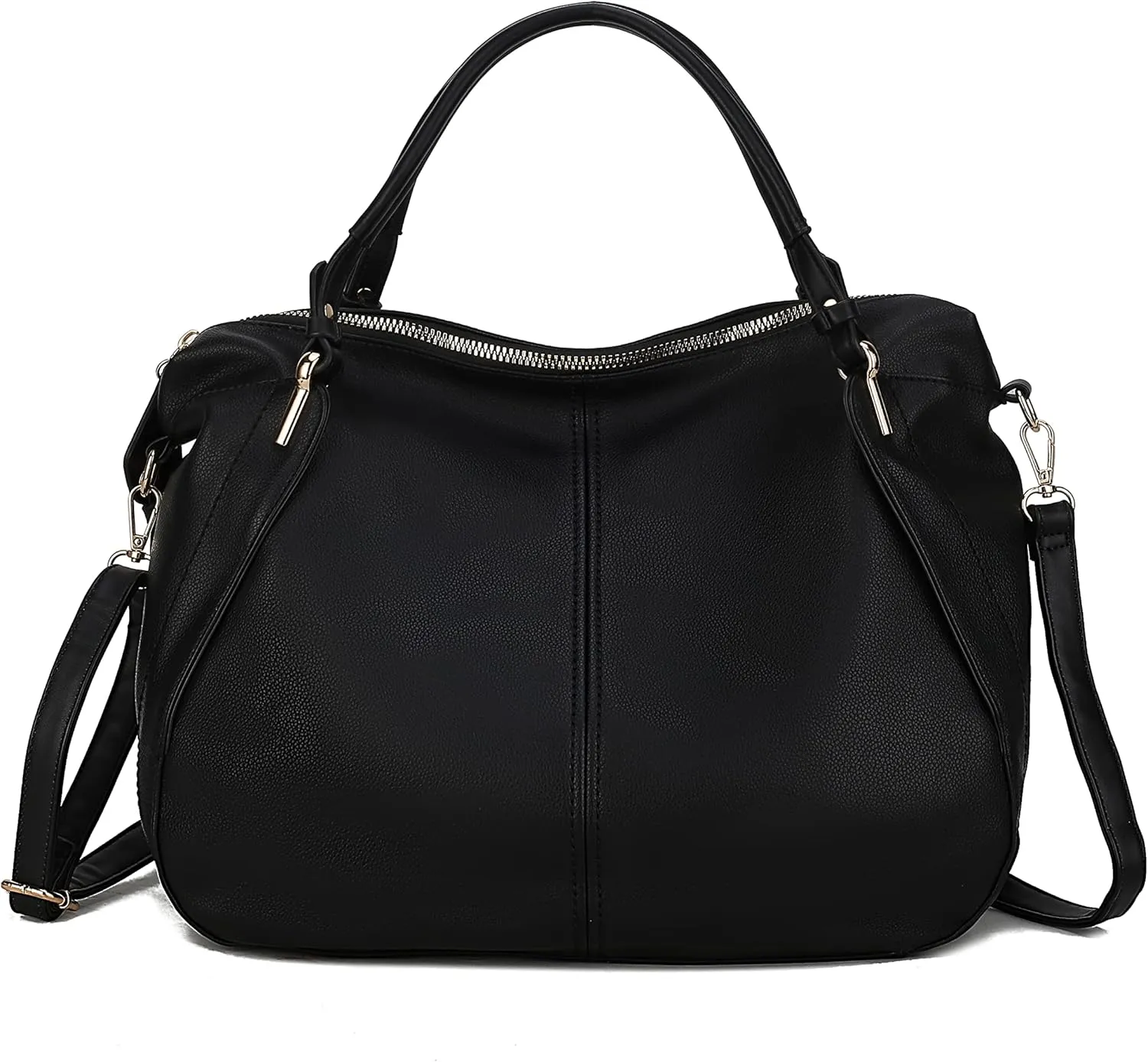 MKF Collection Weekender Purses for Women, PU Leather Handbag Slouchy Womens Shoulder bag, Top Handle