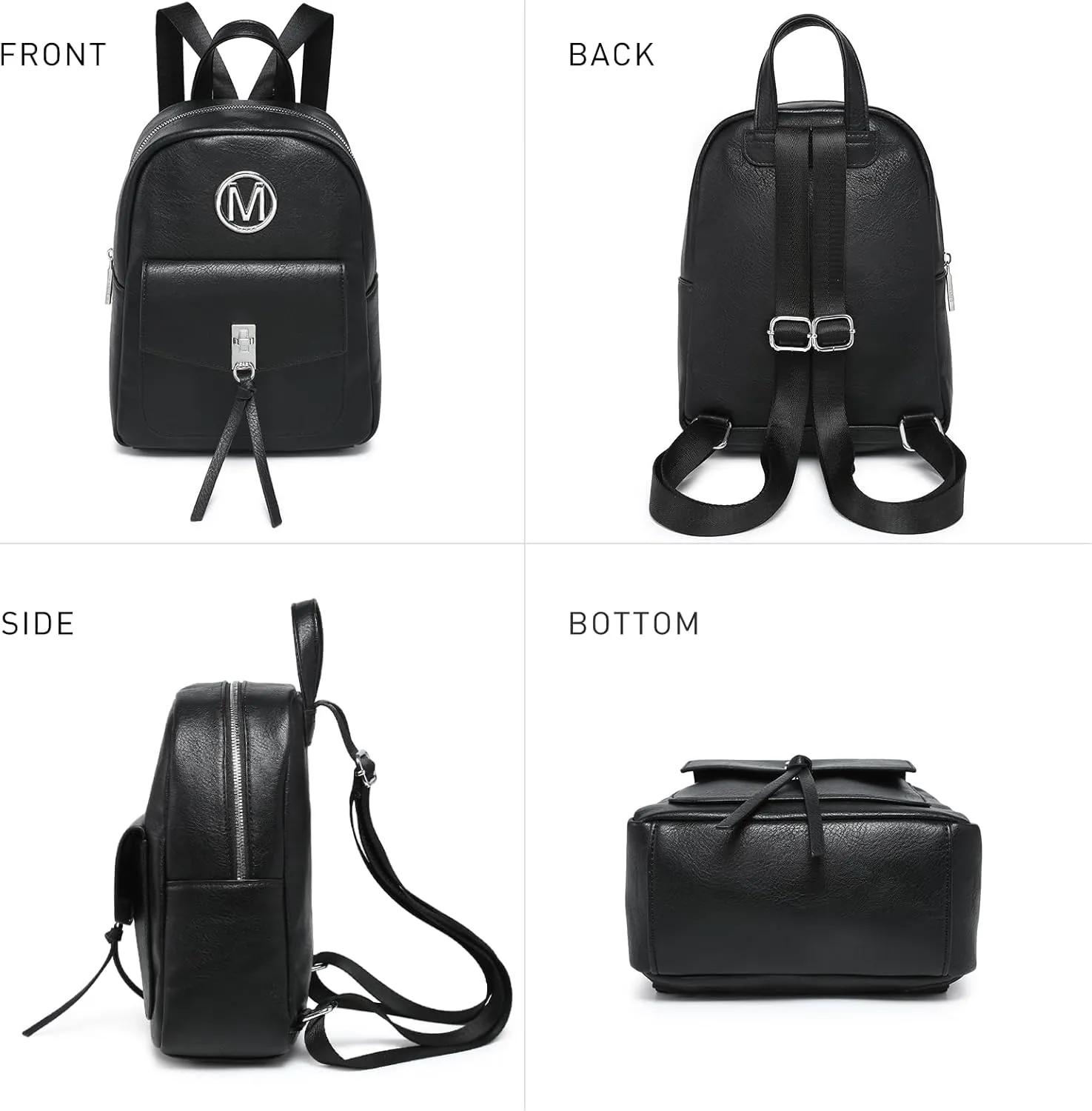 MKP Ladies Small Backpack Purse for Women Fashion Daypacks Purse Shoulder Bag with Charm Tassel