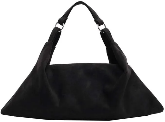 Molodo Slouchy Shoulder Bag for Women Designer Crossbody Bag Dumpling Bag Suede Hobo Bag Handbag Purses for Commuting