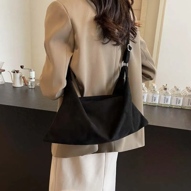 Molodo Slouchy Shoulder Bag for Women Designer Crossbody Bag Dumpling Bag Suede Hobo Bag Handbag Purses for Commuting