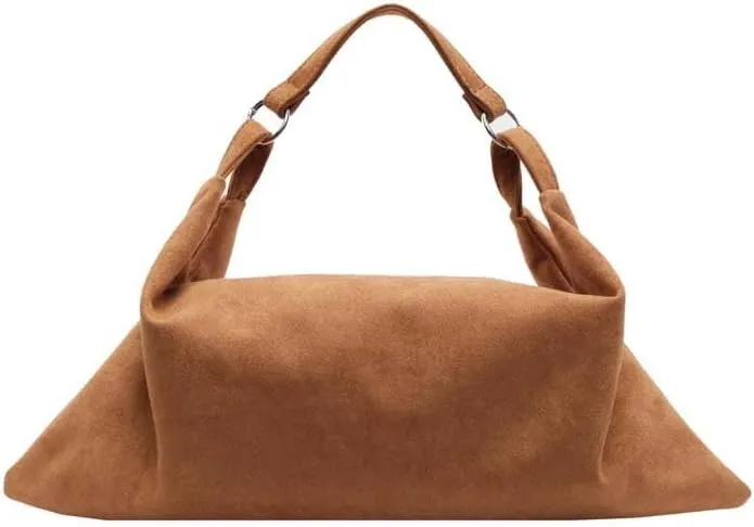 Molodo Slouchy Shoulder Bag for Women Designer Crossbody Bag Dumpling Bag Suede Hobo Bag Handbag Purses for Commuting