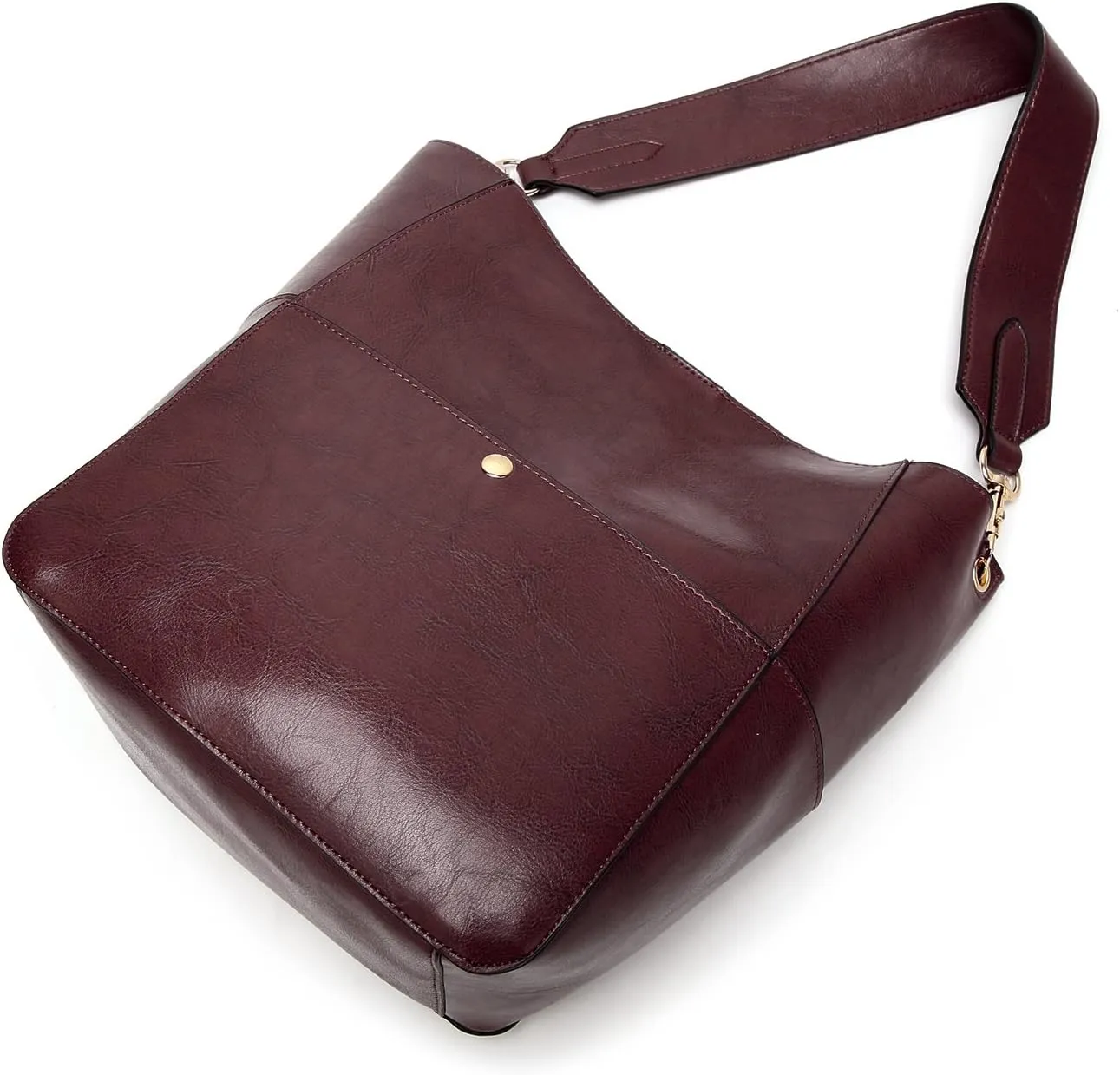 Molodo Womens Handbag, Pu Leather Bucket Tote Purse And Handbags Medium Satchel Hobo Purse Designer Work Shoulder Bags