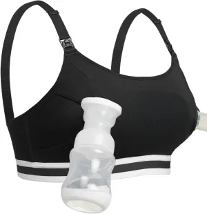 Momcozy Hands Free Pumping Bra, Adjustable Breast-Pumps Holding and Nursing Bra, Pumping & Nursing Bra in One