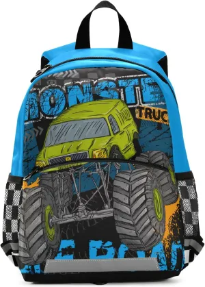 Monster Truck Backpack Kids Backpacks for Boys Truck Backpack For Toddler Boys 13 Inchs