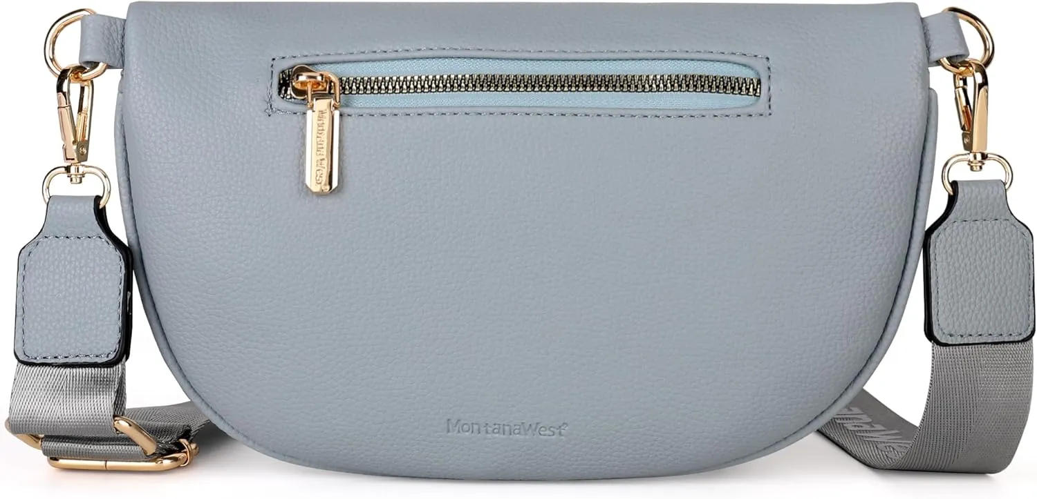 Montana West Crossbody Bags for Women Bum Bag Sling Purse with Adjustable Strap
