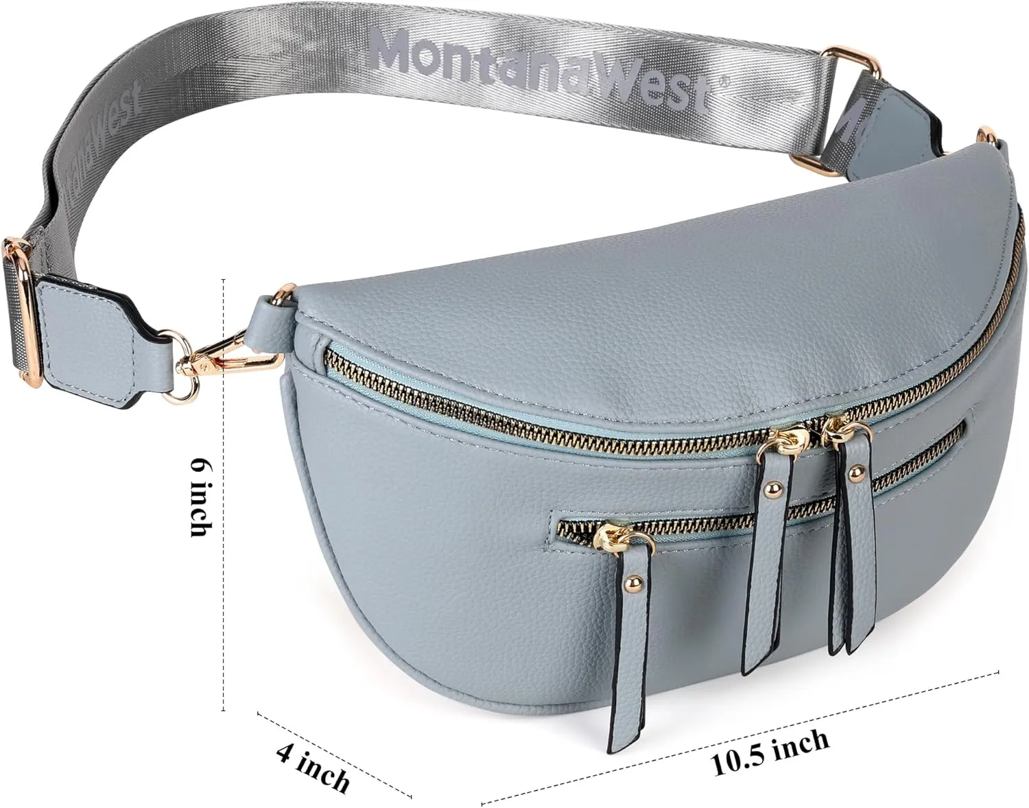 Montana West Crossbody Bags for Women Bum Bag Sling Purse with Adjustable Strap