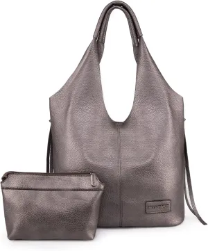 Montana West Slouchy Hobo Bags for Women Soft Designer Shoulder Purses Ladies Top Handle Handbag