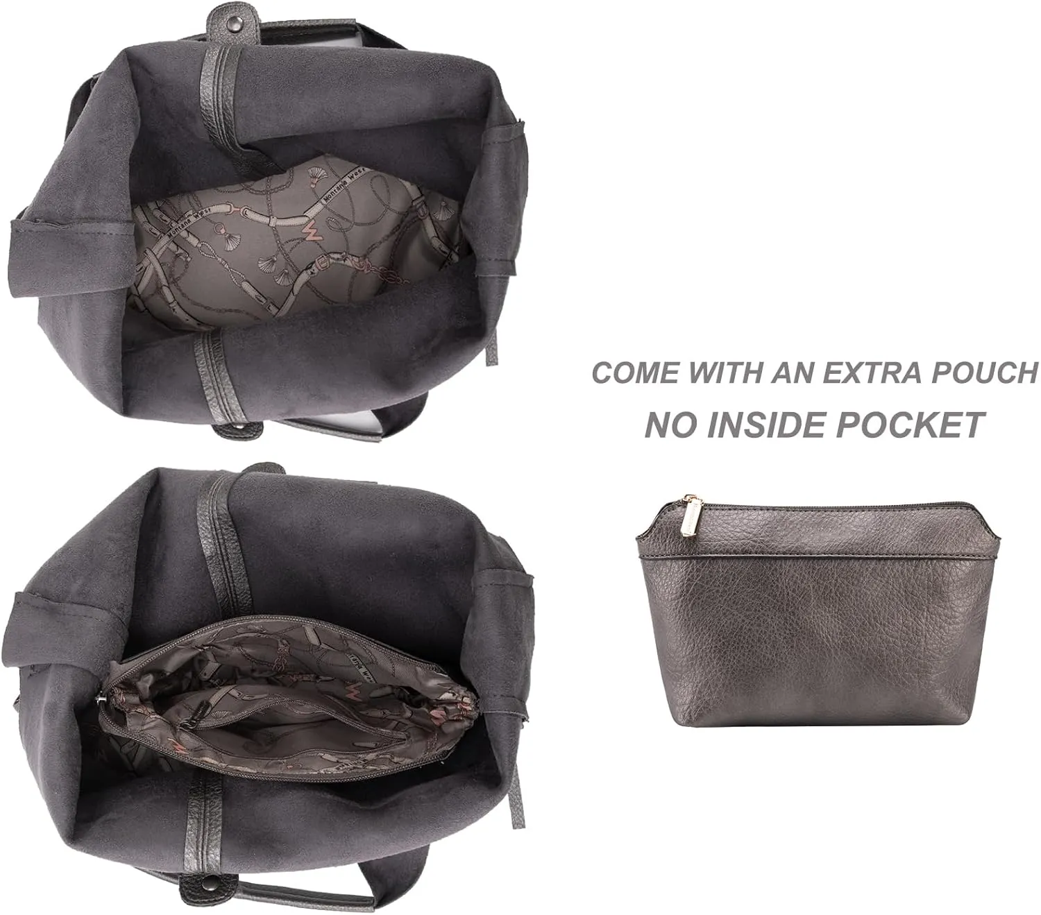 Montana West Slouchy Hobo Bags for Women Soft Designer Shoulder Purses Ladies Top Handle Handbag