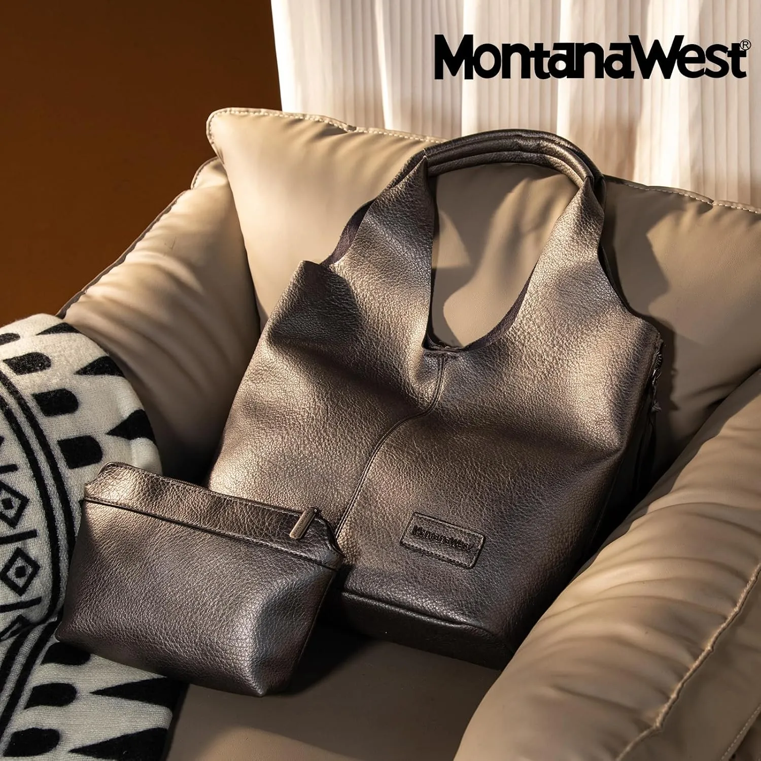 Montana West Slouchy Hobo Bags for Women Soft Designer Shoulder Purses Ladies Top Handle Handbag
