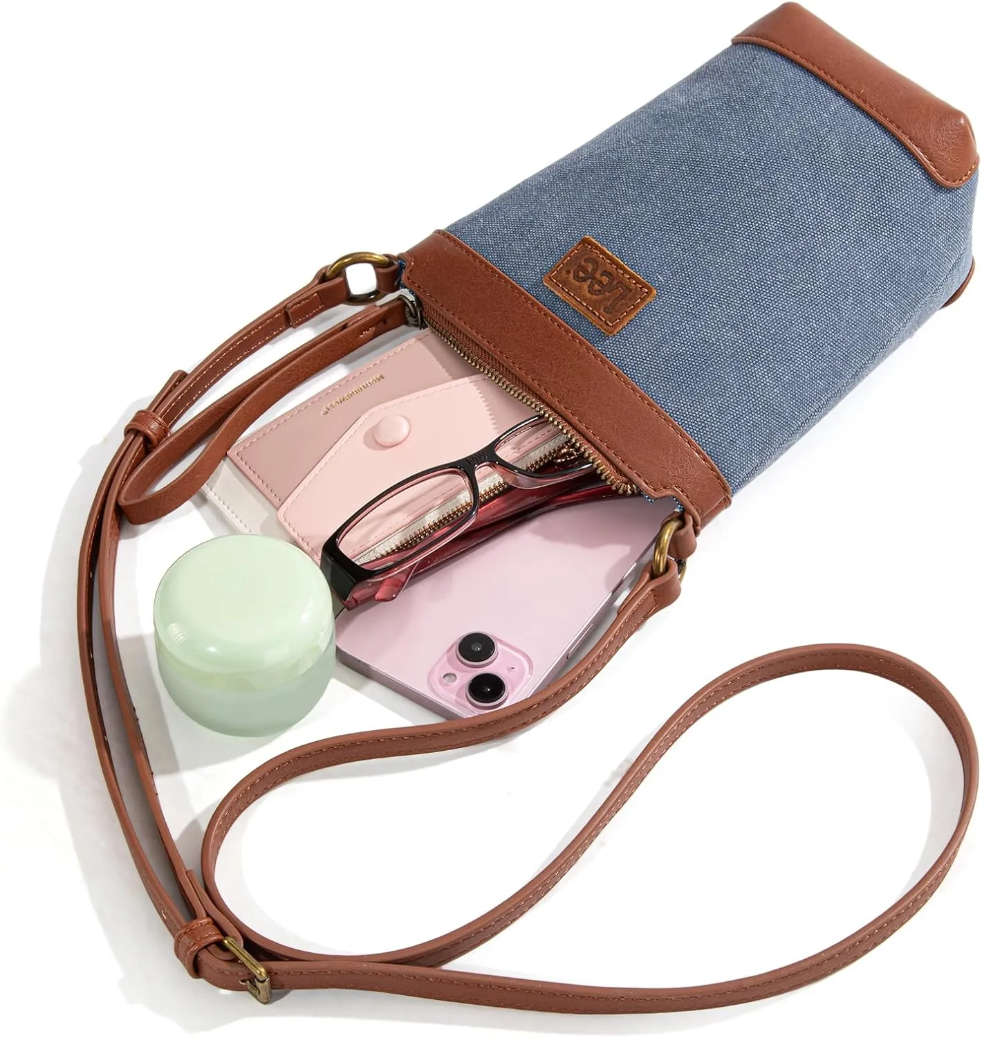 Montana West x Lee Small Bucket Crossbody Bag for Women Hobo Canvas Shoulder Purse Handbags with Adjustable Strap Summer