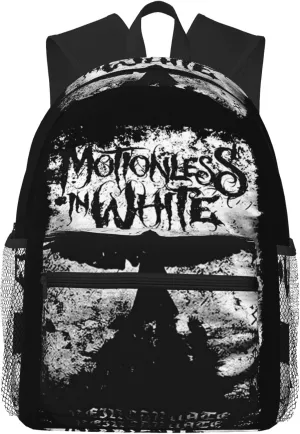 Motionless Rock In White Casual Backpack Large Lightweight Travel Bag Classic Laptop Daypack for Men Women Backpack
