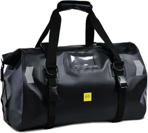 Motorcycle Dry Bag - Waterproof Duffle & Luggage Tail Bag Saddle Bags，Durable Protective Dry Bag for Motorcycle, Travel, Sport, Boat, Fishing(Black,66L)