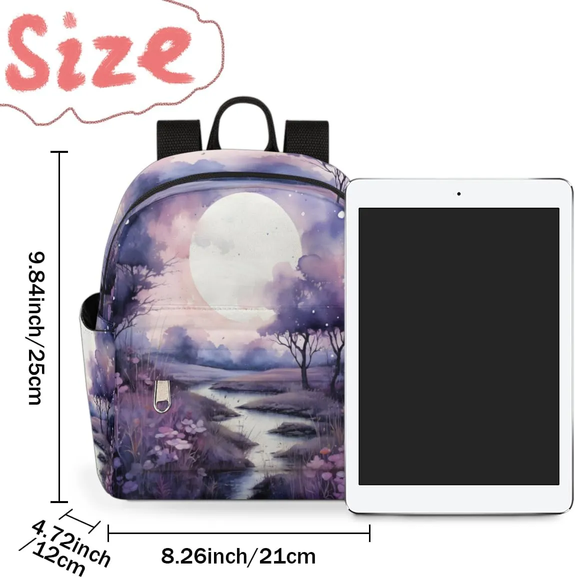 Mountains Painted Watercolor Mini Backpack Purse for Women Lightweight Shoulder Bag Women Shopping Backpack Small Backpacks Purse