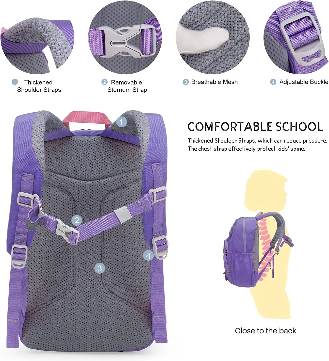 MOUNTAINTOP Kids Backpack for Boys Girls Elementary Kindergarten School Bag Lightweight Children Daypack