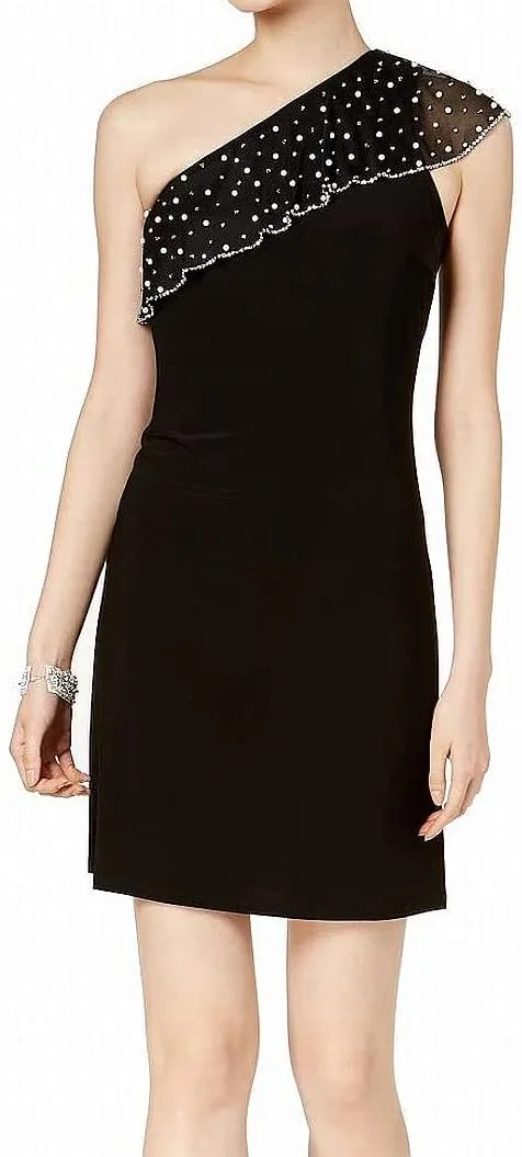 MSK Women's One-Shoulder Shift Dress