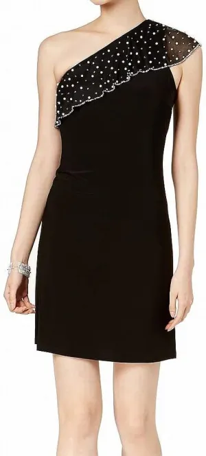 MSK Women's One-Shoulder Shift Dress