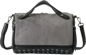 Mudono Shoulder Bag for Women Vintage PU Leather Tote Bag Casual Hobo Crossbody Purse Designer Ladies Top Handle Satchel