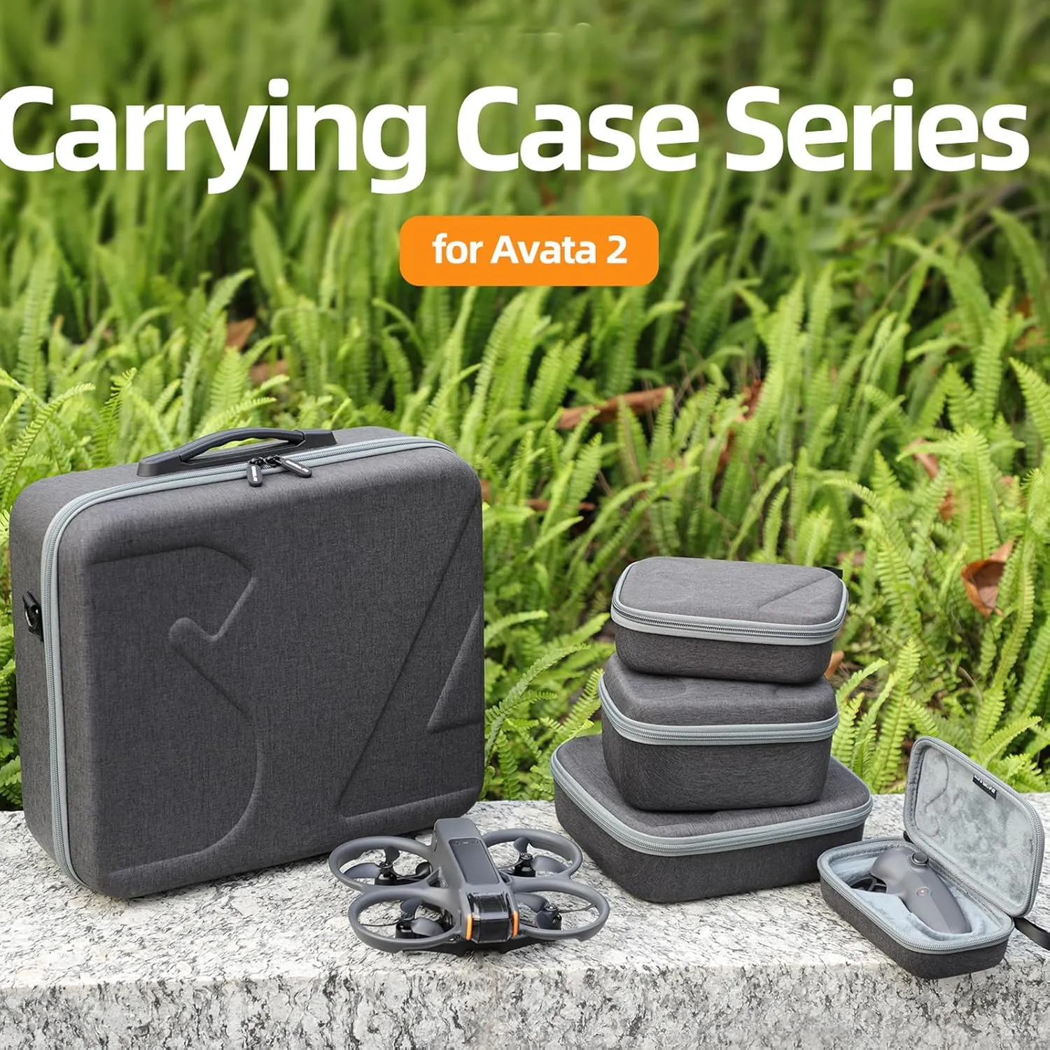 MultifunctionalL Carrying Case Compatible with DJI Avata 2,Storage Bag Handheld Crossbody Set Remote Control Storage Bag Box (Drone Body Bag)