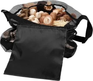 Mushroom Foraging Bag Mesh Mushroom Hunting Pouch with Adjustable Shoulder Strap Multipurpose Harvesting Bag with Pocket Fruit Gathering Picking Bag for Mushroom Foragers Bushcraft Enthusiasts KTZCTPC