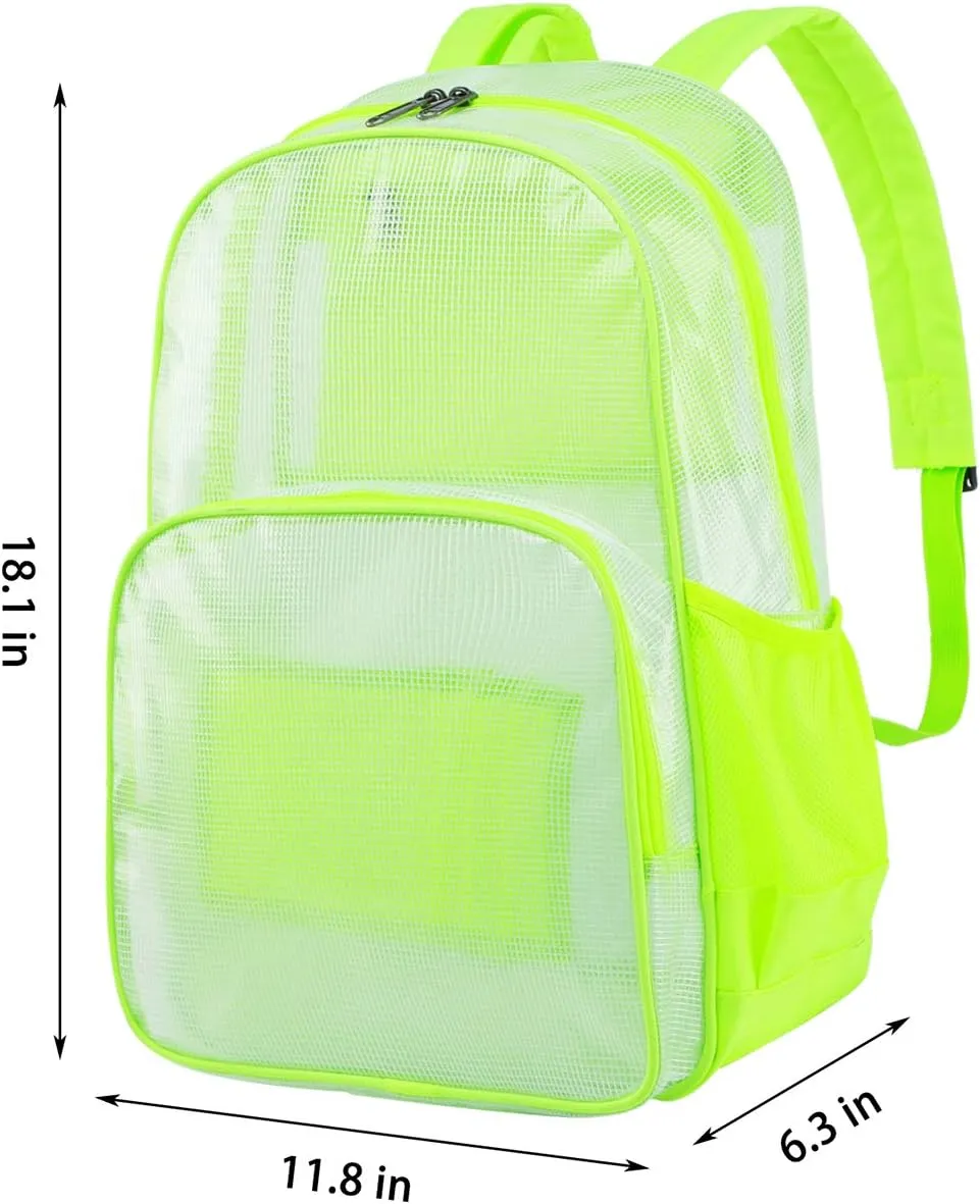 mygreen Clear Backpack, Heavy Duty School Bag for 15.6 Laptop
