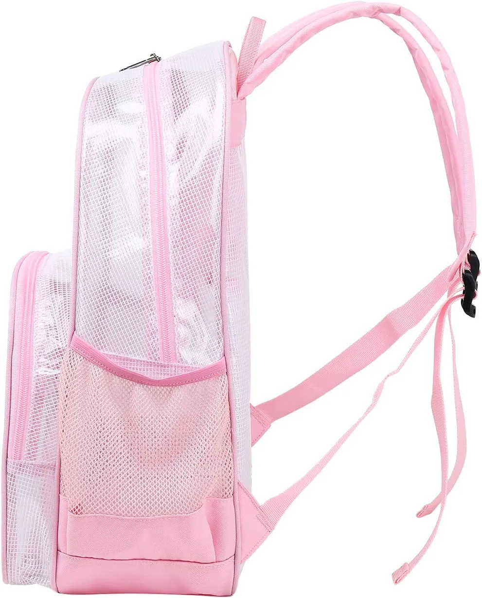 mygreen Clear Backpack, Heavy Duty School Bag for 15.6 Laptop