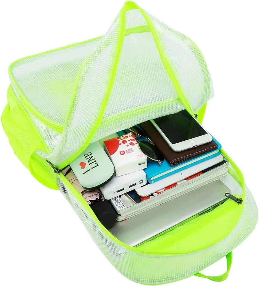 mygreen Clear Backpack, Heavy Duty School Bag for 15.6 Laptop