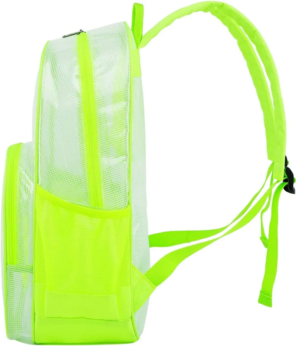 mygreen Clear Backpack, Heavy Duty School Bag for 15.6 Laptop