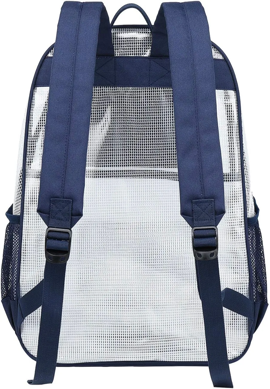 mygreen Clear Backpack, Heavy Duty School Bag for 15.6 Laptop