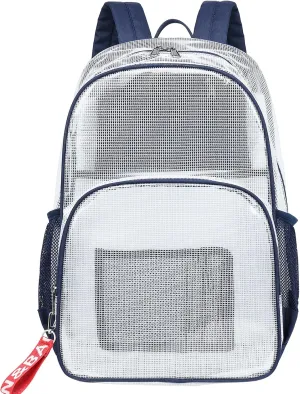 mygreen Clear Backpack, Heavy Duty School Bag for 15.6 Laptop