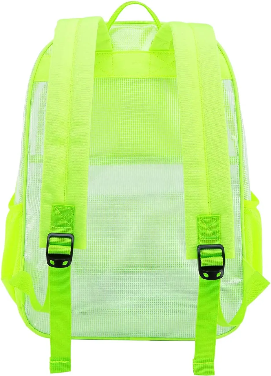 mygreen Clear Backpack, Heavy Duty School Bag for 15.6 Laptop