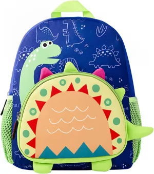 mygreen Preschool Backpack for Toddler Boys 2-4, Mini Backpack for School & Travel, Small Kids Child Backpacks, Kindergarten Daycare Cute Baby Bag Blue Dinosaur