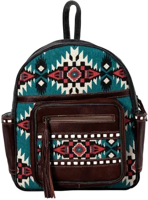 Myra Bag Western Leather Backpack Bag for Women, Upcycled Canvas Bag - Tribe of the Sun