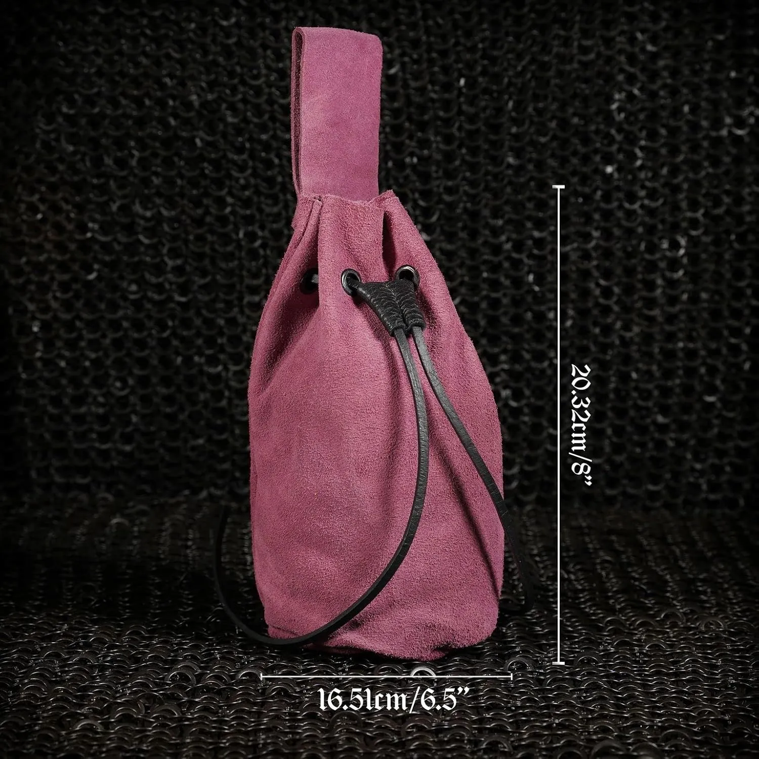 Mythrojan Medieval Drawstring Belt Bag, Ideal for SCA LARP Reenactment & Ren Fair