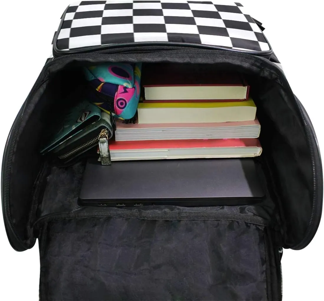 Naanle Daypack College School Backpack Large Travel Hiking Bags for Men Women,Waterproof Computer Bag Fits 15.6 Inch Laptop