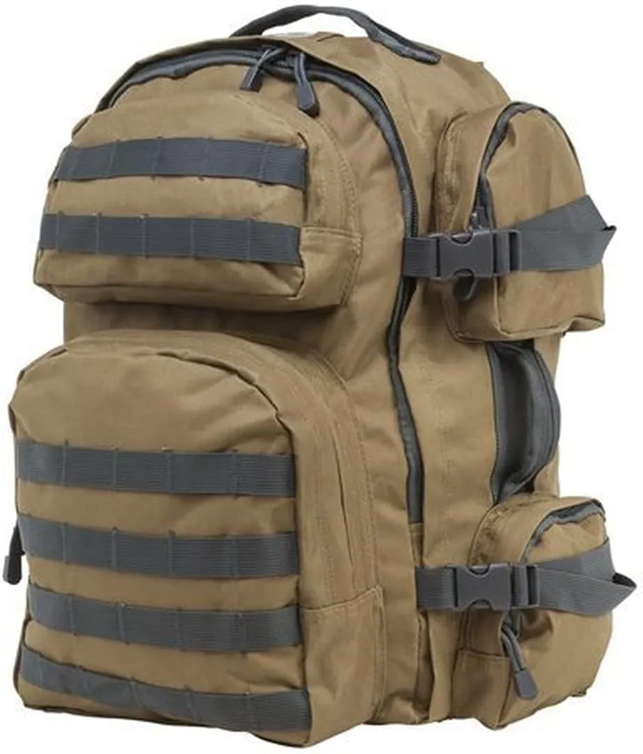 NC Star NcSTAR CBTU2911, Tactical Backpack, Tan with Urban Gray Trim