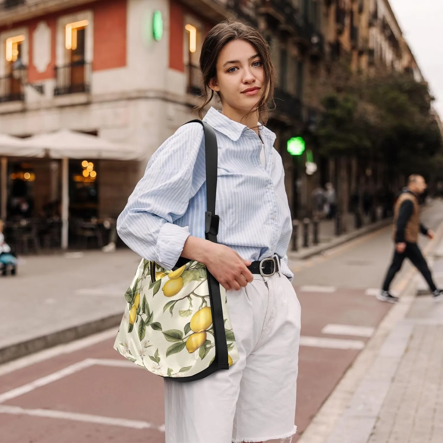 Nebula and Stars Lightweight Shoulder Hobo Bag, Leather Crossbody Bag, Mens Leather Crossbody Bag