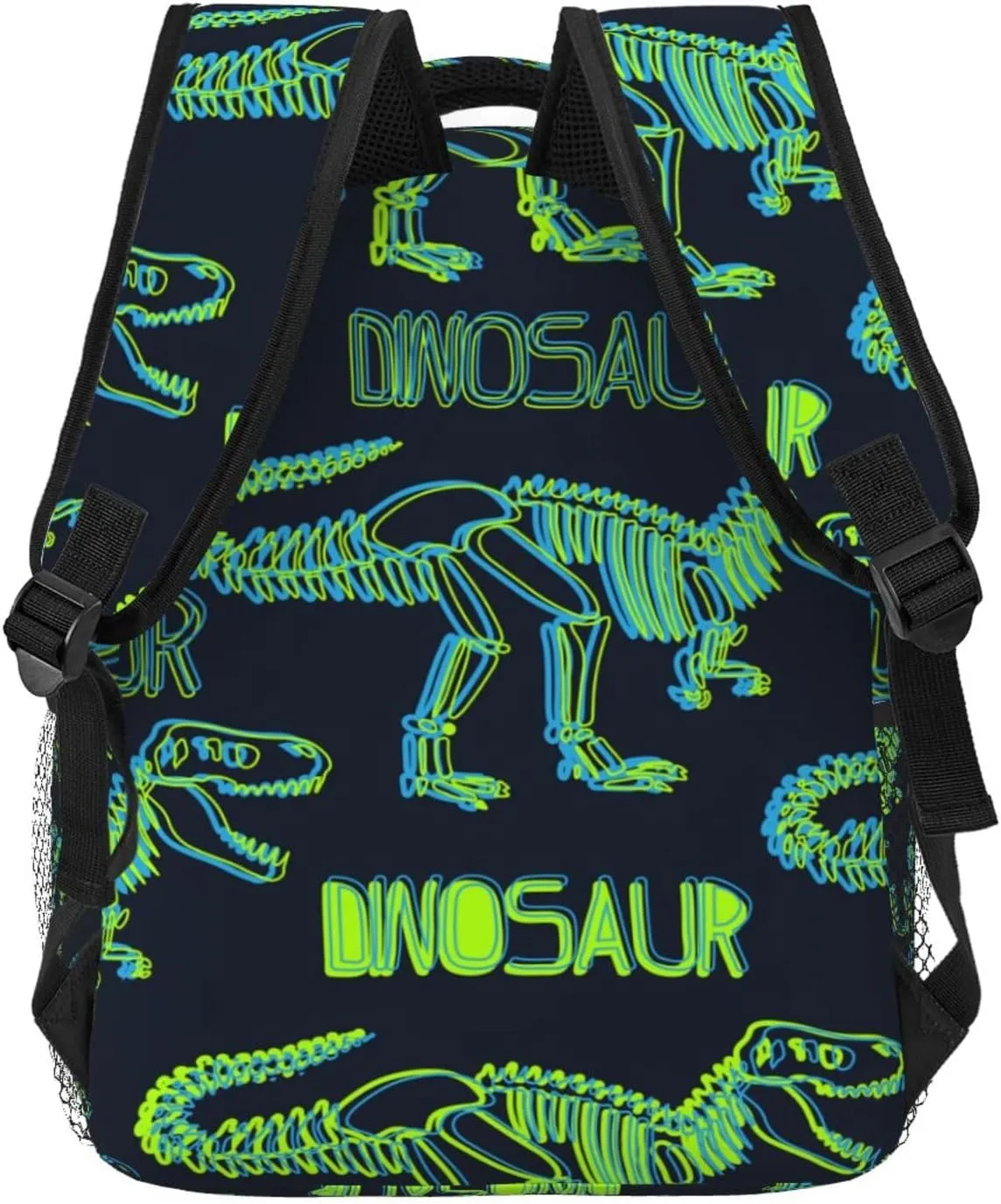 Neon Dino Dinosaurs Backpacks 15 Inch Laptop Backpack Multipurpose Double Shoulder Bag For Men Women Gifts